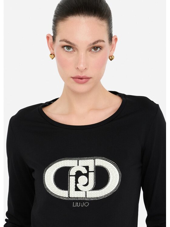 Liu Jo Liu Jo T-shirt TF5299JS923N9785 Nero Regular Fit