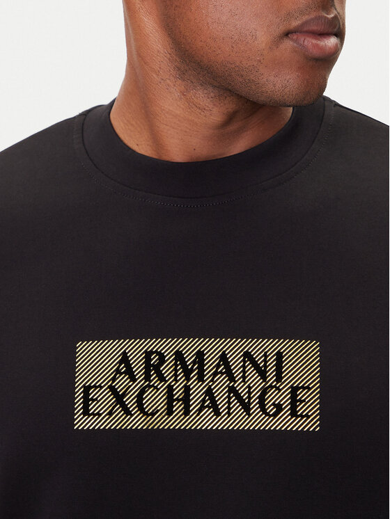 Armani Exchange Armani Exchange Džemperis ar kapuci XM001892 AF10818 MC237 Melns Regular Fit