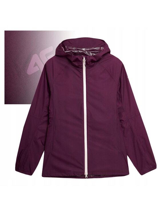 4F 4F Nepremokavá bunda TJACF025 Fialová Comfortable Fit