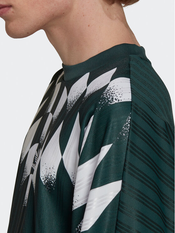 adidas adidas Longsleeve Rekive Graphic HK7330 Zielony Loose Fit
