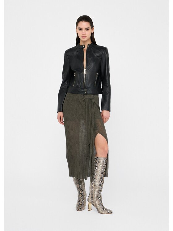 Liu Jo Liu Jo Giacca di pelle CF5162P037922222 Nero Slim Fit