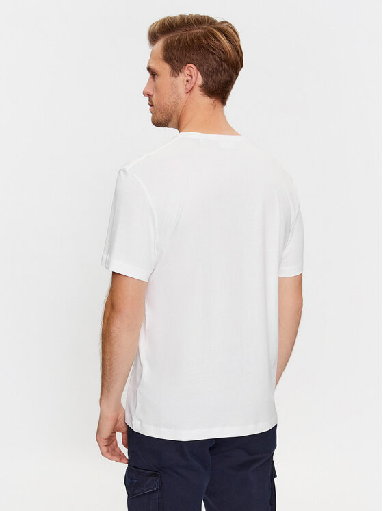 Gant Gant T-krekls Reg Archive Shield Emb Ss 2067004 Balts Regular Fit