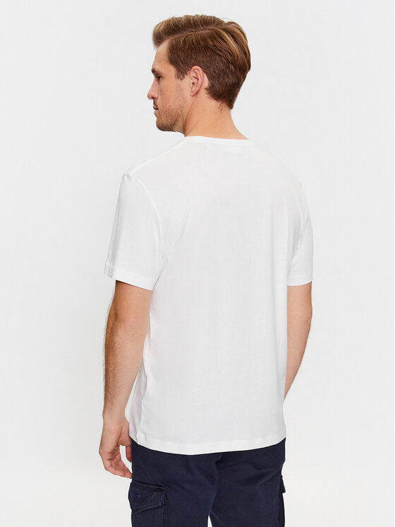 Gant Gant T-Shirt Reg Archive Shield Emb Ss 2067004 Biały Regular Fit