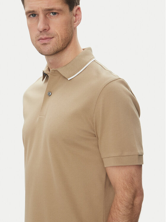 BOSS BOSS Polo H-Prout 59 50527650 Beżowy Regular Fit