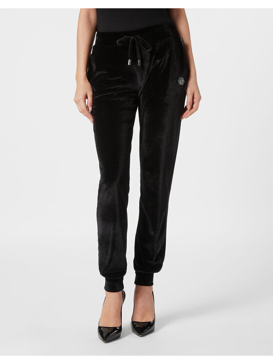 PHILIPP PLEIN PHILIPP PLEIN Joggers kalhoty 9625 Černá Regular Fit