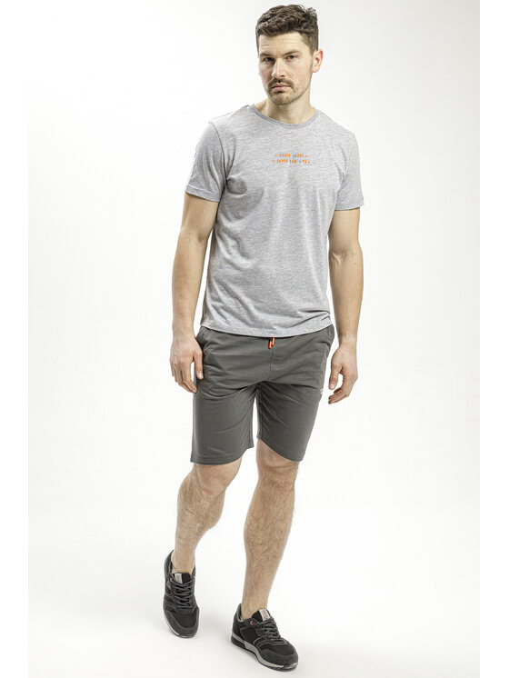 Cross Jeans Cross Jeans Szorty sportowe 49060-021 Szary Regular Fit