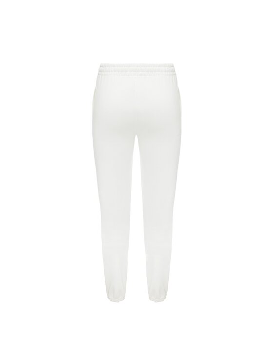 La Mania La Mania Teplákové nohavice COZY Biela Classic Fit