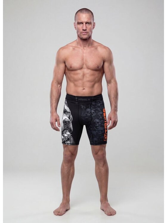 PITBULL PITBULL Szorty sportowe BLACKY Czarny Regular Fit