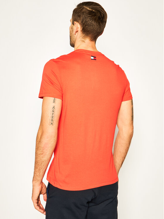 Tommy Sport Tommy Sport Póló Core Chest Graphic S20S200444 Piros Regular Fit