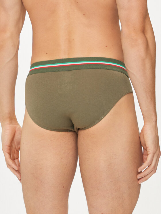 Aeronautica Militare Aeronautica Militare Set od 2 para slip gaćica AM1USL001 Kaki