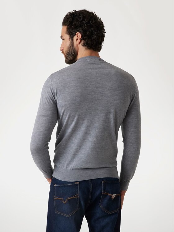 Guess Guess Sweter 170947 Szary Classic Fit