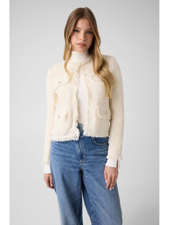 Guess Guess Bunda pro přechodné období 184246 Bílá Classic Fit