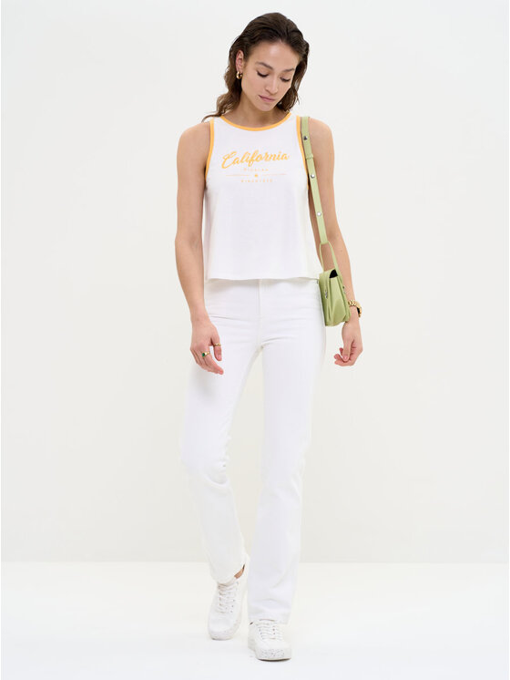 BIG STAR BIG STAR Top WITALINA_102_150 Biały Basic Fit