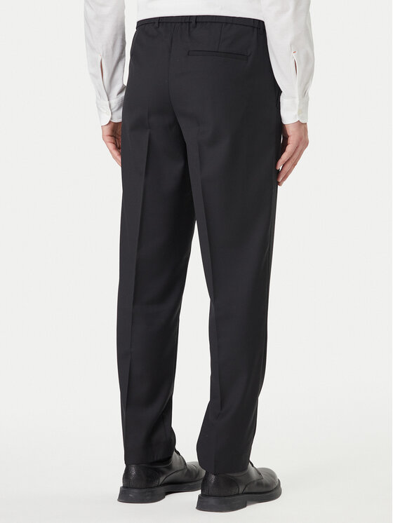 Calvin Klein Calvin Klein Riidest püksid LV04LF623G Must Tapered Fit