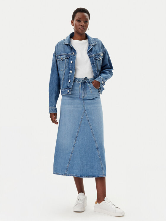ONLY ONLY Farmer szoknya Sophia 15339020 Kék Regular Fit