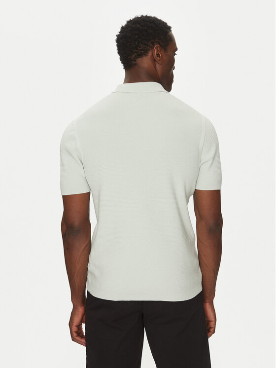 Calvin Klein Calvin Klein Polo särk Micro Waffle Polo S/S K10K114465 Ekrüüvärv Regular Fit