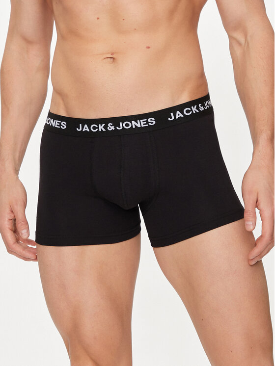 Jack&Jones Jack&Jones Set od 10 pari bokserica Solid 12189937 Crna