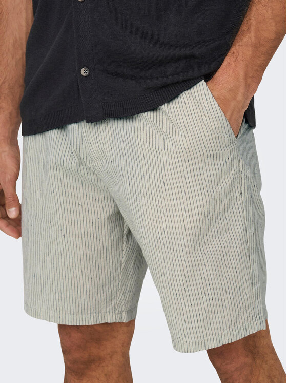 Only & Sons Only & Sons Шорти от плат 22024952 Сив Loose Fit