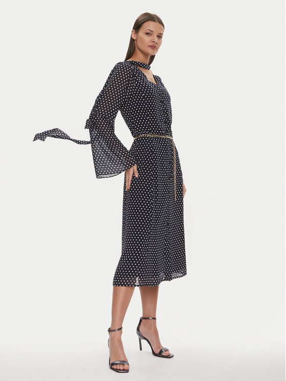 MICHAEL Michael Kors MICHAEL Michael Kors Sukienka codzienna MR4825DBT9 Granatowy Regular Fit
