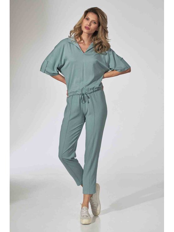 FIGL FIGL Bluzka M744 Pomarańczowy Regular Fit