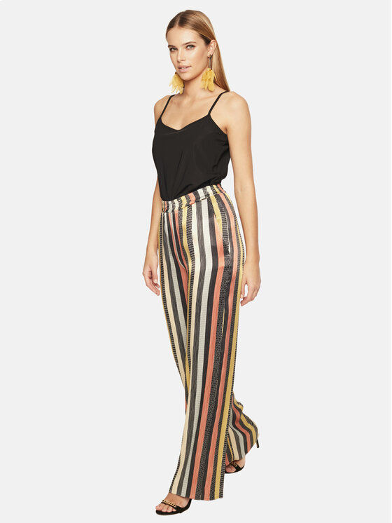 L’AF L’AF Spodnie damskie Korsika Kolorowy Wide Leg