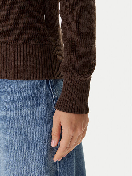 Guess Jeans Guess Jeans Пуловер W4BR08 Z3HM1 Кафяв Regular Fit