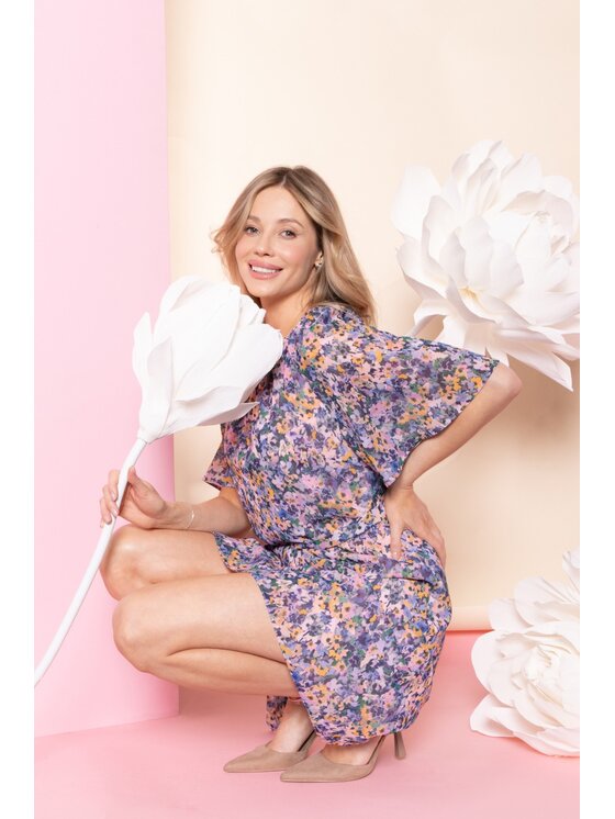 Stylove Stylove Abito da cocktail S435 Viola A-Line Fit