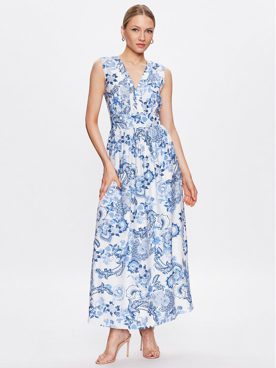 Guess Guess Haljina za svaki dan Gisel W3GK30 WFCX0 Plava Regular Fit