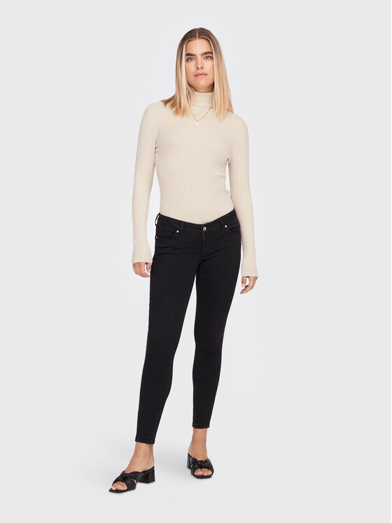 ONLY ONLY Golf Karol 15165075 Beżowy Slim Fit