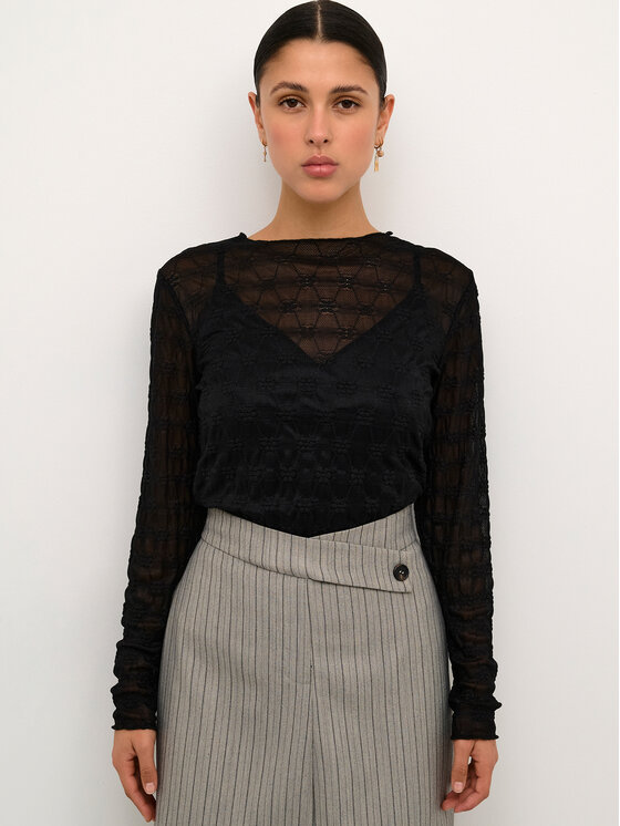 Karen by Simonsen Blúzka Kirstinekb 10104601 Čierna Feminine Fit