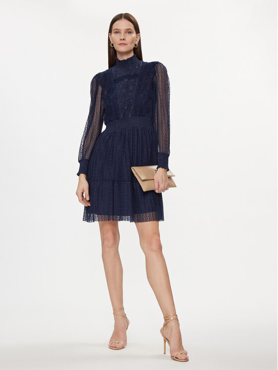 YAS YAS Sukienka koktajlowa Sophia 26032212 Granatowy Regular Fit