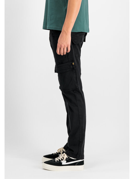 Alpha Industries Alpha Industries Spodnie cargo Lieutenant Pant Czarny Straight Leg