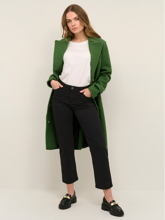 Kaffe Kaffe Prehodni plašč Anne 10506924 Zelena Regular Fit