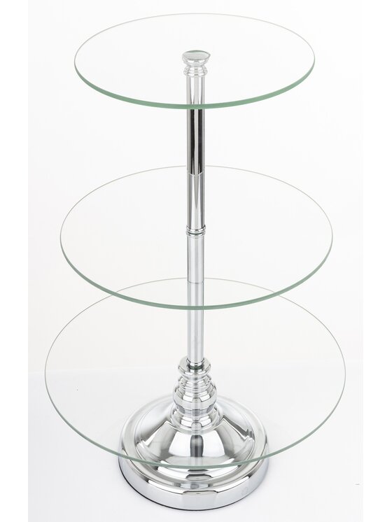 MIAhome MIAhome Patera szklana 3-poziomy big Srebrny