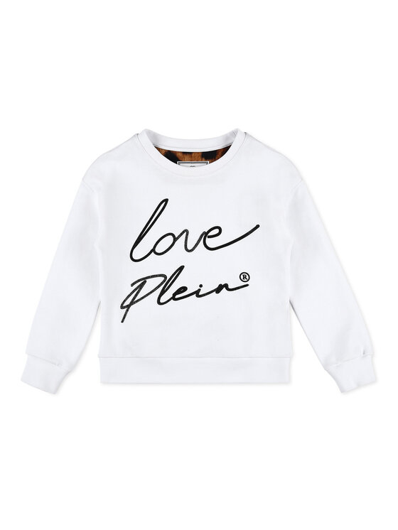 PHILIPP PLEIN PHILIPP PLEIN Bluza 2301 Biały Basic Fit