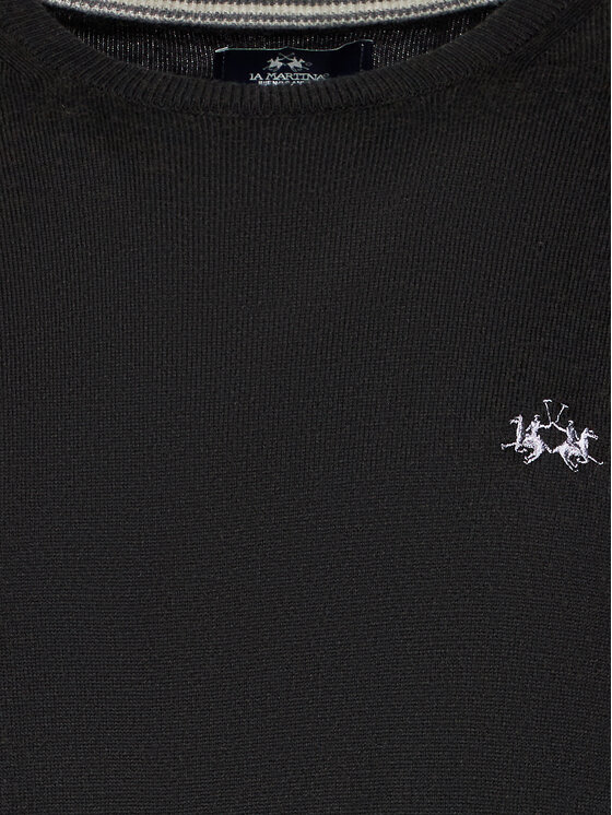 La Martina La Martina Maglione Wilmar WMS002 YW091 Nero Regular Fit