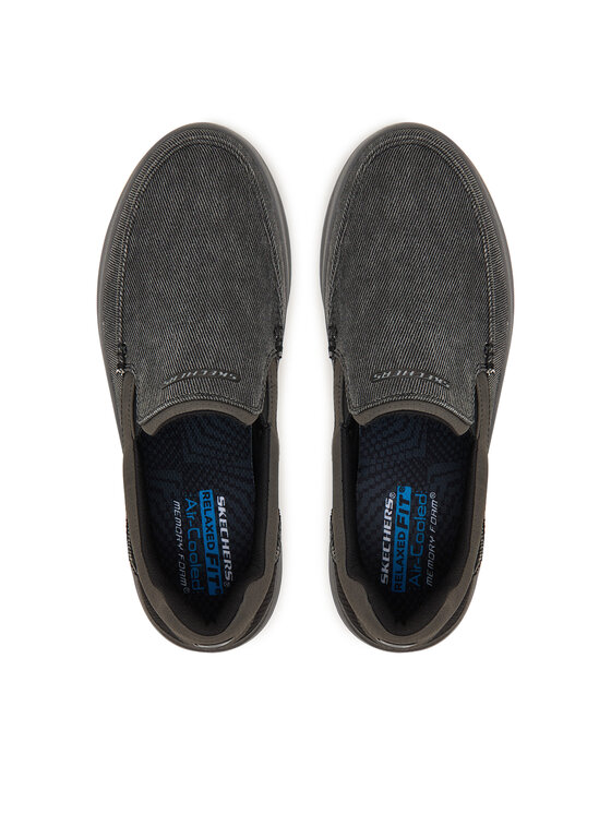 Skechers Skechers Półbuty Relaxed Fit: Hasting - Fielden 205066/BLK Czarny