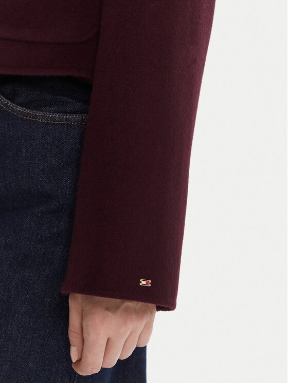 Tommy Hilfiger Tommy Hilfiger Demisezoninė striukė WW0WW47446 Vyšninė Regular Fit