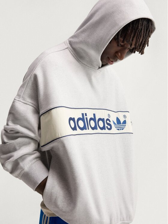 adidas adidas Bluza 172473 Szary jasny Oversize