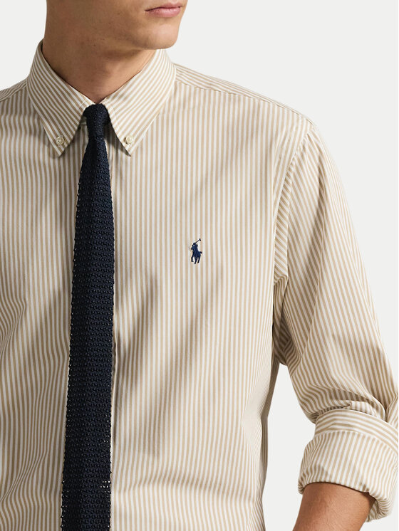 Polo Ralph Lauren Polo Ralph Lauren Košulja 710929344500 Svijetlo bež Slim Fit