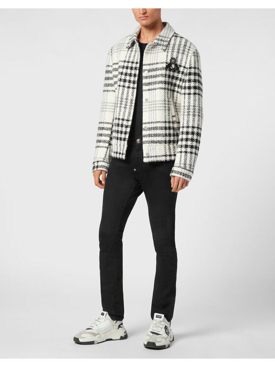 PHILIPP PLEIN PHILIPP PLEIN Giubbotto piumino 21083 Bianco Regular Fit