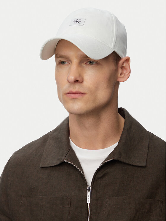 Calvin Klein Calvin Klein Baseball sapka Monologo Woven Patch Bb Cap LV04D5077G Fehér