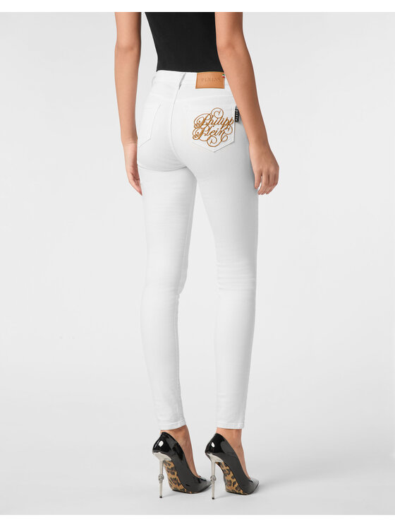 PHILIPP PLEIN PHILIPP PLEIN Jegginsy 24297 Biały