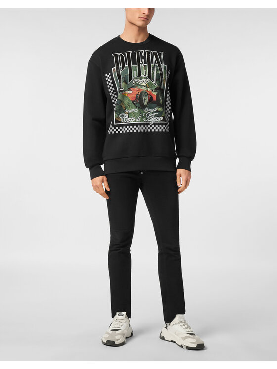 PHILIPP PLEIN PHILIPP PLEIN Bluza 24657 Czarny Regular Fit