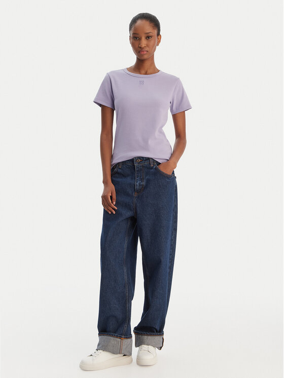 HUGO HUGO T-Shirt Deloris 50512002 Fialová Regular Fit