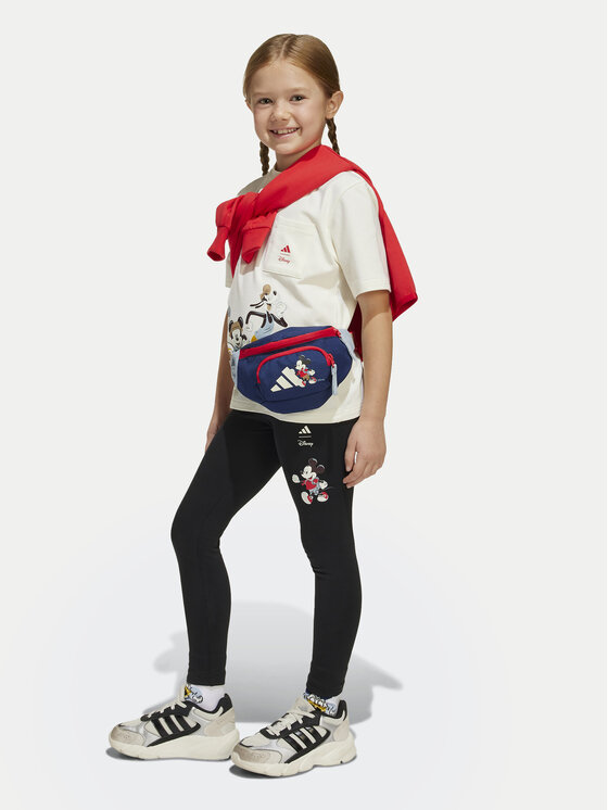 adidas adidas Легінси Disney Mickey Mouse JF3647 Чорний Slim Fit