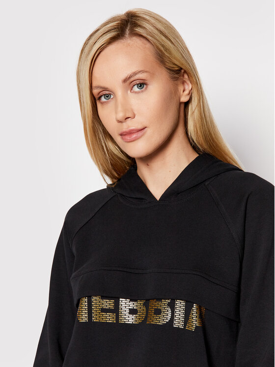 NEBBIA NEBBIA Mikina Intense Focus 825 Čierna Relaxed Fit