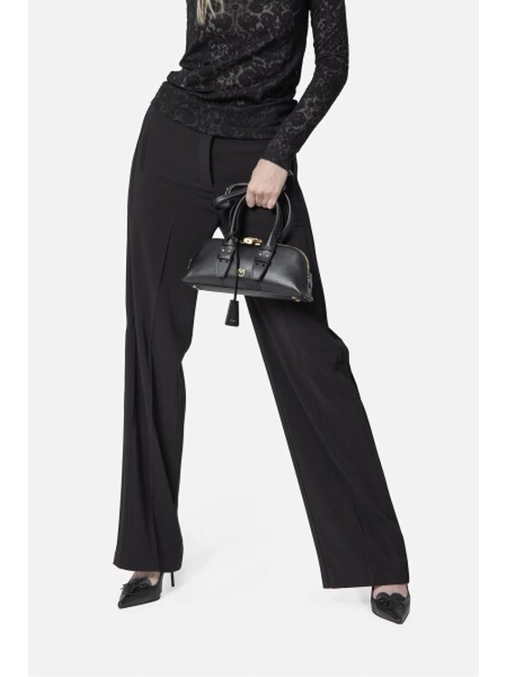 PINKO PINKO Kalhoty z materiálu Rufa Pantalone Černá Regular Fit