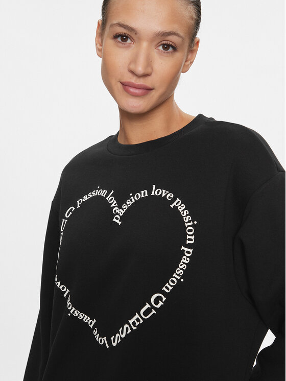 Guess Guess Felpa Graphic V4RQ11 K68I0 Nero Relaxed Fit