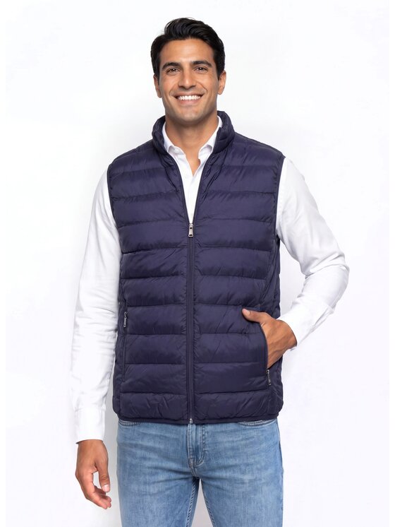 Pako Lorente Pako Lorente Kamizelka B000B-8X-002 Granatowy Regular Fit
